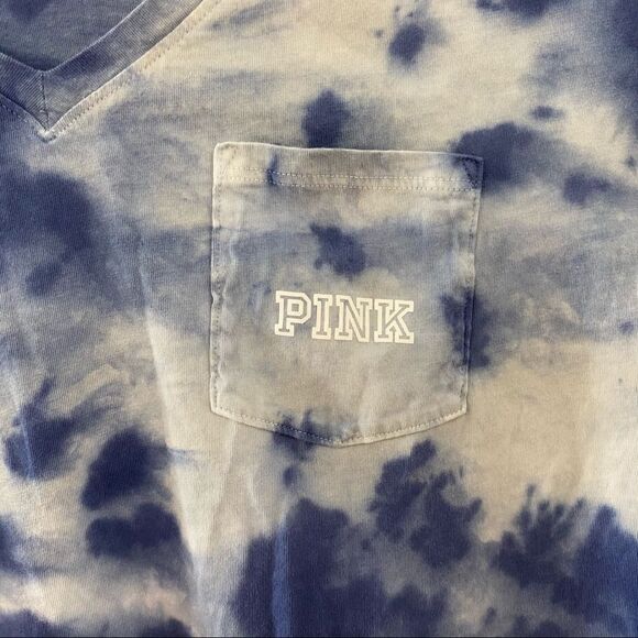 PINK Victoria’s Secret Penn State Tie Dye Regular Fit T-Shirt Size Small - Picture 4 of 6